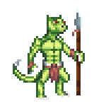 Male Rhizard sprite in Chronicles of Denzar